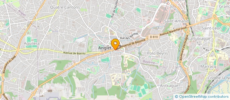 localisation de l'entreprise MADAME LAURIE CALLES  ANGLET