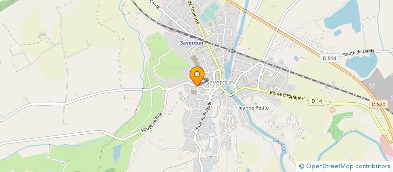 localisation de l'entreprise MADAME LAURIE CANUT à SAVERDUN
