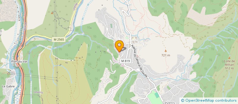 localisation de l'entreprise MADAME LAURIE CASTELLI  LEVENS