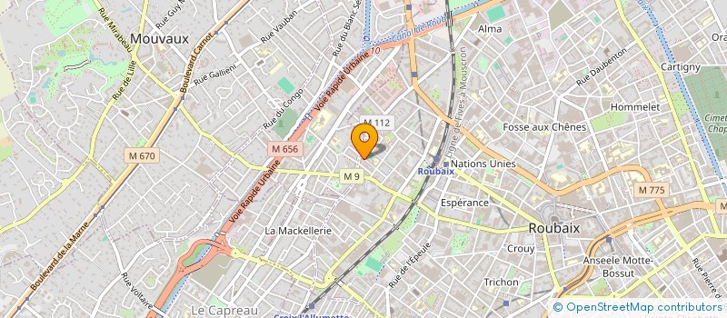 localisation de l'entreprise MADAME LAURIE CHALES  ROUBAIX