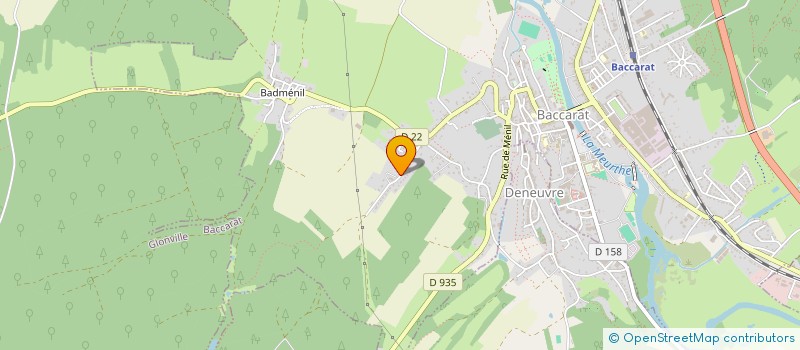 localisation de l'entreprise MADAME LAURIE CHARTON  BACCARAT