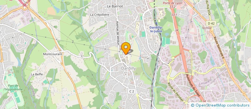 localisation de l'entreprise MADAME LAURIE CHEVRET à DARDILLY