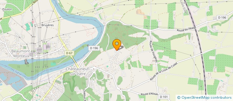 localisation de l'entreprise MADAME LAURIE CHEYLAN  CHATEAUNEUF-SUR-ISERE