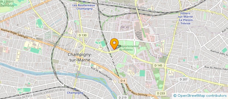 localisation de l'entreprise MADAME LAURIE COUCHY à CHAMPIGNY-SUR-MARNE