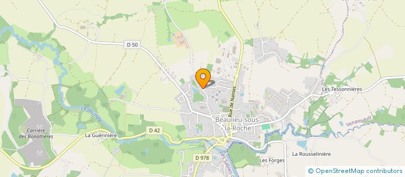localisation de l'entreprise MADAME LAURIE CROCHET  BEAULIEU-SOUS-LA-ROCHE