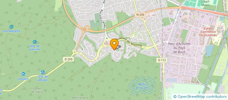 localisation de l'entreprise MADAME LAURIE CROZE  LA TESTE-DE-BUCH