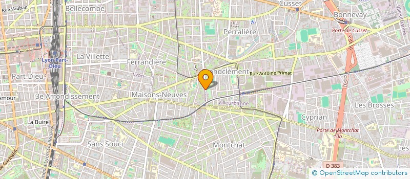 localisation de l'entreprise MADAME LAURIE DA SILVA  VILLEURBANNE