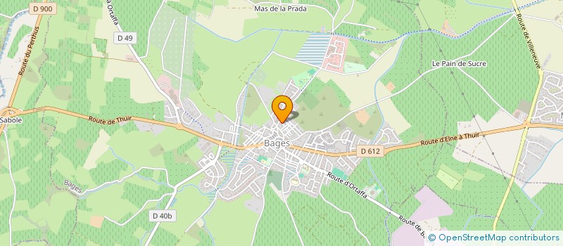 localisation de l'entreprise MADAME LAURIE DEMER  BAGES