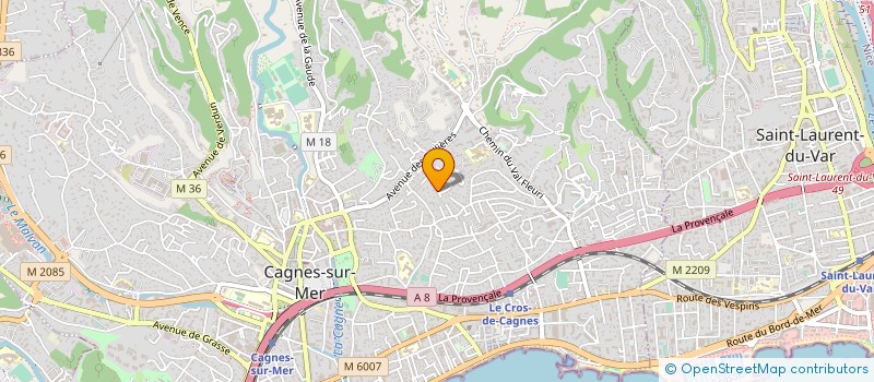 localisation de l'entreprise MADAME LAURIE DENOYELLE à CAGNES-SUR-MER