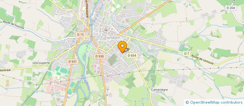 localisation de l'entreprise MADAME LAURIE DENUX  CONDOM