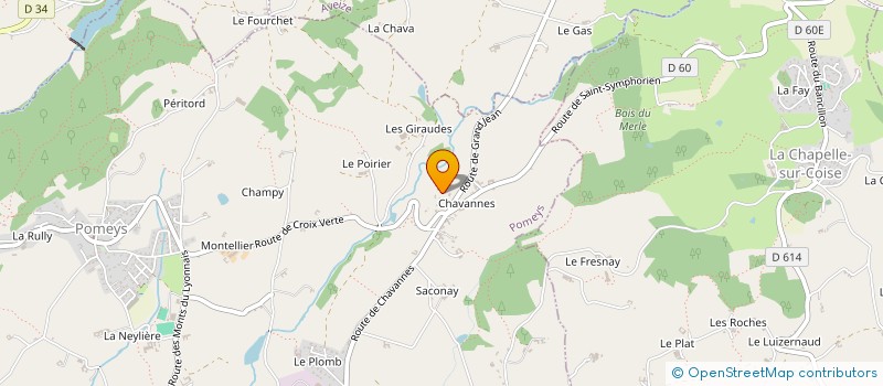 localisation de l'entreprise MADAME LAURIE DEPLEBAIN  POMEYS