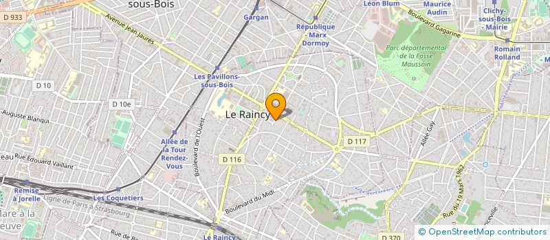 localisation de l'entreprise MADAME LAURIE DESFOUGERES à LE RAINCY
