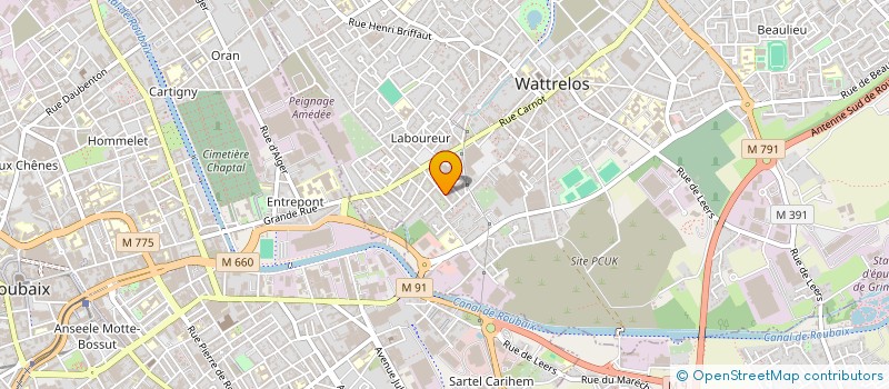 localisation de l'entreprise MADAME LAURIE DETHIER  WATTRELOS