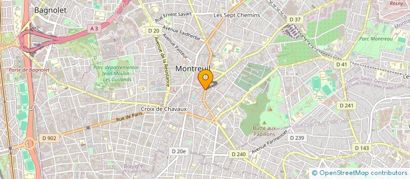 localisation de l'entreprise MADAME LAURIE DU VERDIER DE GENOUILLAC à MONTREUIL