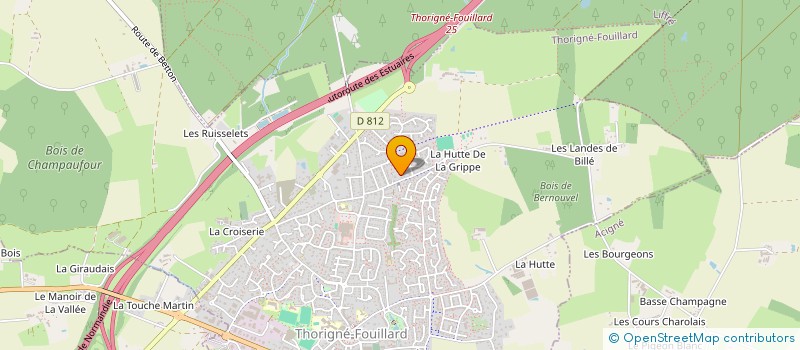 localisation de l'entreprise MADAME LAURIE DUCHENE  THORIGNE-FOUILLARD