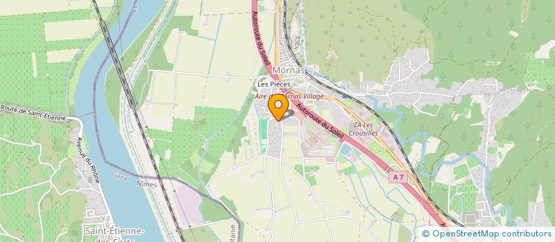 localisation de l'entreprise MADAME LAURIE EVRARD  MORNAS