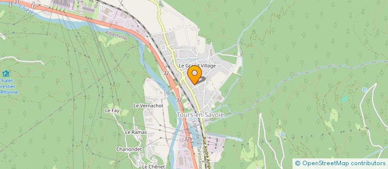 localisation de l'entreprise MADAME LAURIE FIEVET  TOURS-EN-SAVOIE