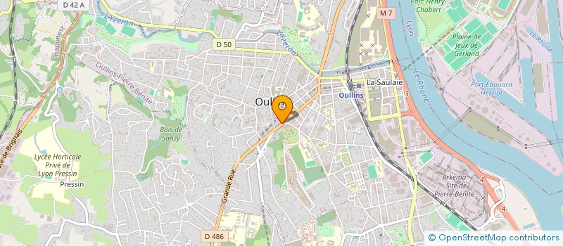 localisation de l'entreprise MADAME LAURIE FIOCCA  OULLINS-PIERRE-BENITE
