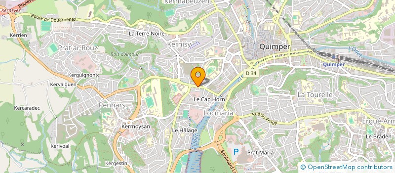 localisation de l'entreprise MADAME LAURIE GENDRE  QUIMPER