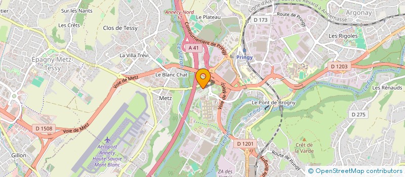 localisation de l'entreprise MADAME LAURIE GENGEMBRE  EPAGNY METZ-TESSY