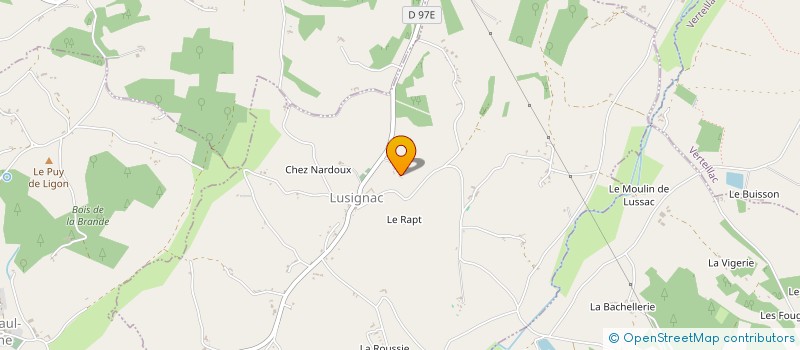 localisation de l'entreprise MADAME LAURIE GERAUD  LUSIGNAC