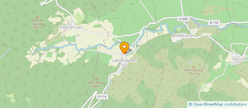 localisation de l'entreprise MADAME LAURIE GIL  LABASTIDE-EN-VAL