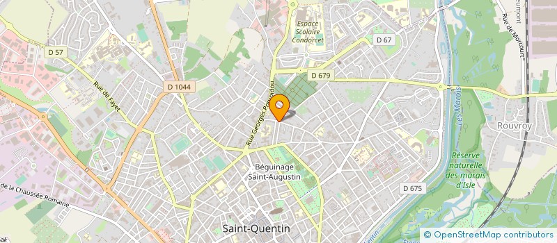localisation de l'entreprise MADAME LAURIE GOEMAERE à SAINT-QUENTIN