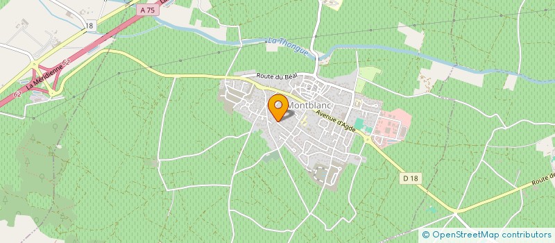 localisation de l'entreprise MADAME LAURIE GOMEZ  MONTBLANC