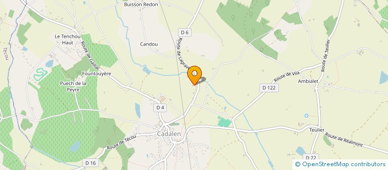 localisation de l'entreprise MADAME LAURIE GUERIN  CADALEN