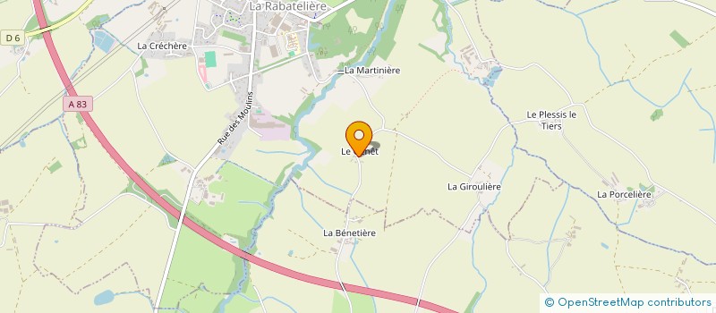 localisation de l'entreprise MADAME LAURIE GUILLEMET  LA RABATELIERE