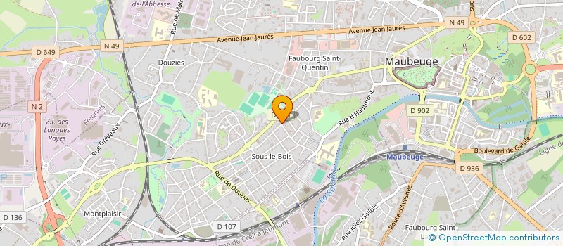 localisation de l'entreprise MADAME LAURIE HAAS  MAUBEUGE