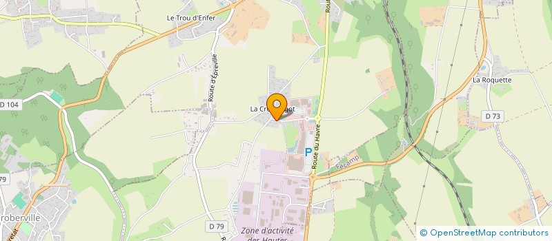 localisation de l'entreprise MADAME LAURIE HACQUARD  SAINT-LEONARD