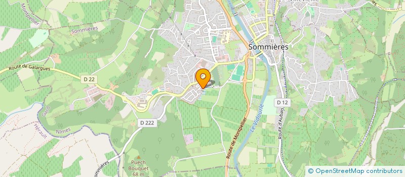 localisation de l'entreprise MADAME LAURIE HERNANDEZ  SOMMIERES