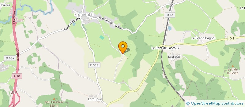 localisation de l'entreprise MADAME LAURIE HOAREAU  FROMENTAL