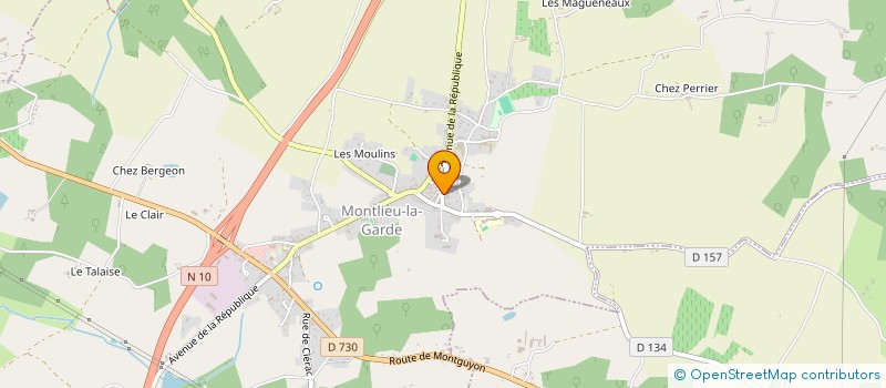 localisation de l'entreprise MADAME LAURIE JOURDAIN à MONTLIEU-LA-GARDE