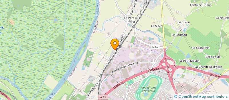 localisation de l'entreprise MADAME LAURIE JOUSSET  ECOUFLANT