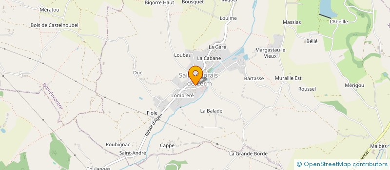 localisation de l'entreprise MADAME LAURIE LABAT  SAINT-CAPRAIS-DE-LERM