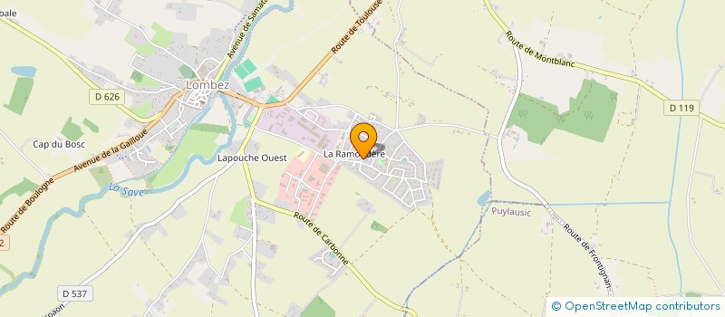 localisation de l'entreprise MADAME LAURIE LAFFITEAU  LOMBEZ