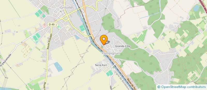 localisation de l'entreprise MADAME LAURIE LEBEL  POMPIGNAN