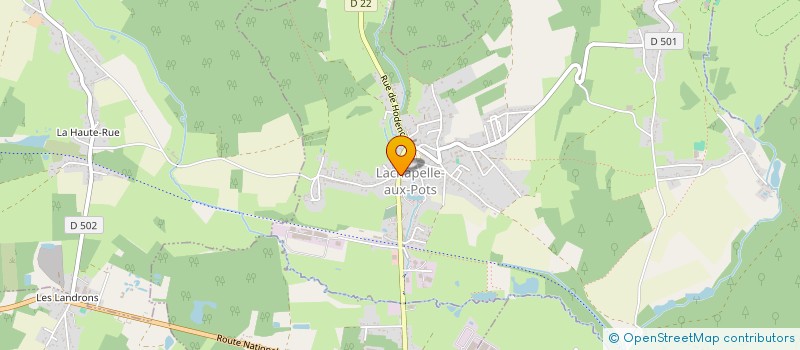 localisation de l'entreprise MADAME LAURIE LEBLOND  LACHAPELLE-AUX-POTS