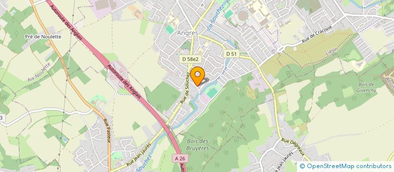 localisation de l'entreprise MADAME LAURIE LEFEBVRE à ANGRES