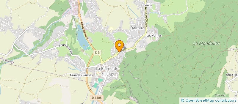 localisation de l'entreprise MADAME LAURIE LEPRETRE  LA BALME-DE-SILLINGY