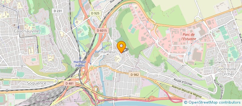 localisation de l'entreprise MADAME LAURIE LEROY  HARFLEUR