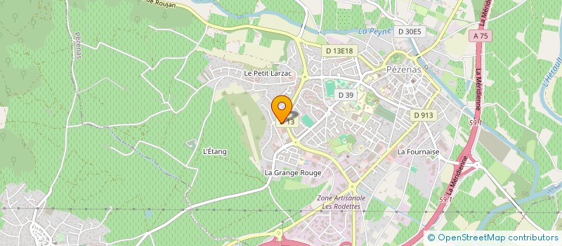 localisation de l'entreprise MADAME LAURIE LIEGEOIS à PEZENAS