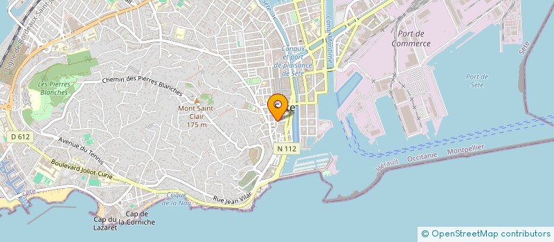 localisation de l'entreprise MADAME LAURIE LISANTI  SETE