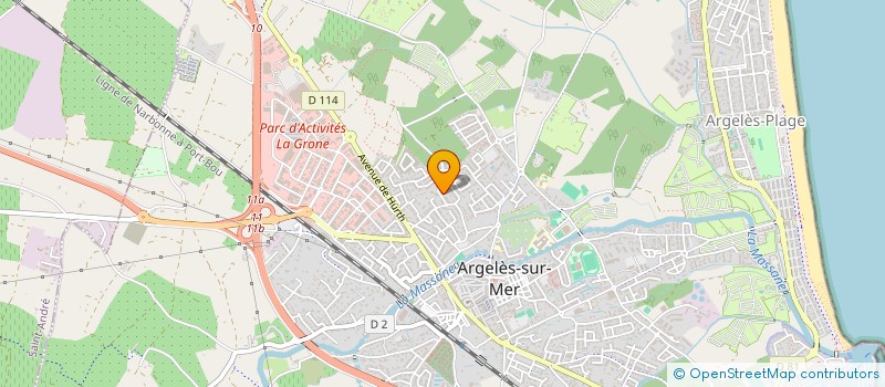 localisation de l'entreprise MADAME LAURIE LOPEZ à ARGELES-SUR-MER