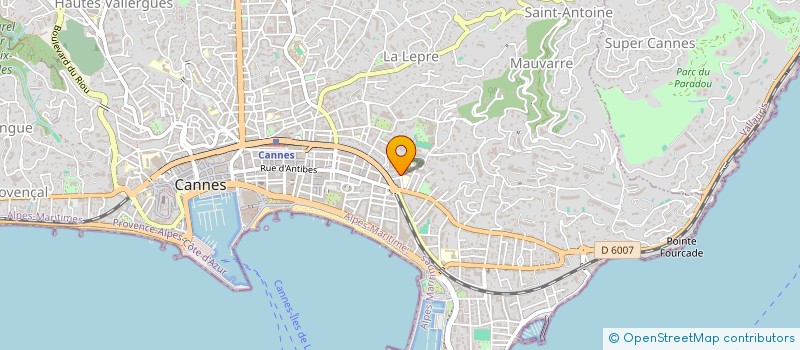 localisation de l'entreprise MADAME LAURIE MAAS à CANNES
