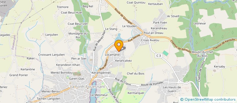 localisation de l'entreprise MADAME LAURIE MAHE  LA FORET-FOUESNANT