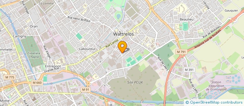 localisation de l'entreprise MADAME LAURIE MALVOISIN  WATTRELOS