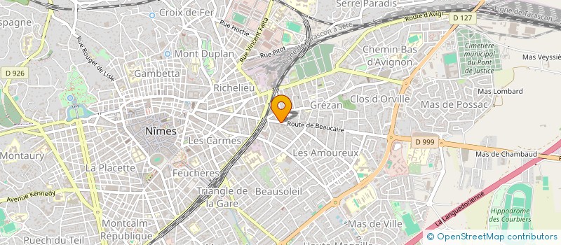 localisation de l'entreprise MADAME LAURIE MANGIN  NIMES